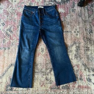 Madewell Cali Demi boot jeans button fly size 27